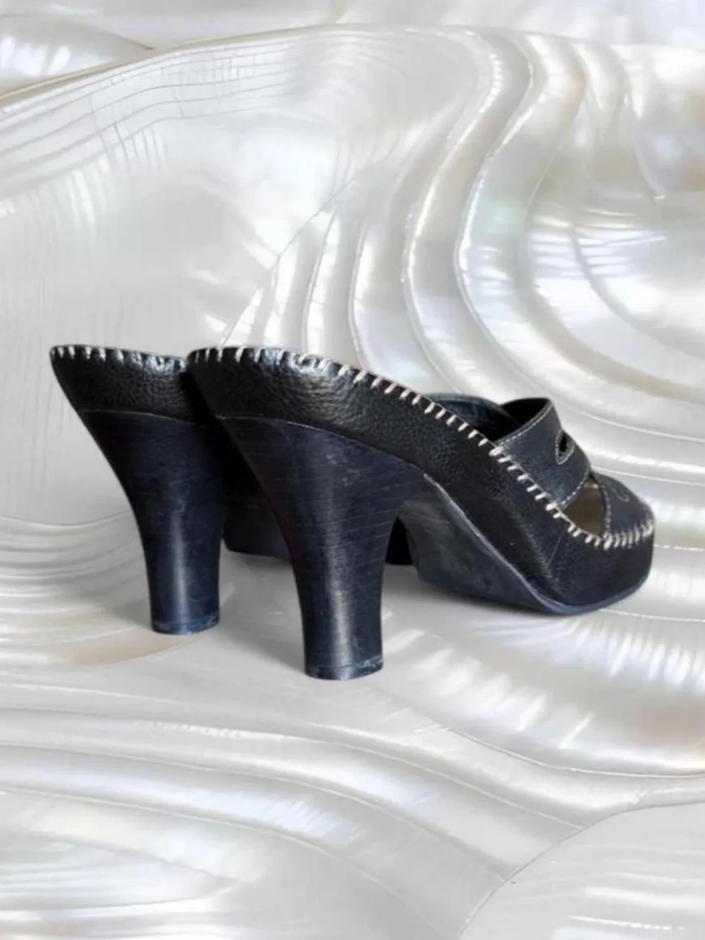 Y2K MIA Leather Platform Heels